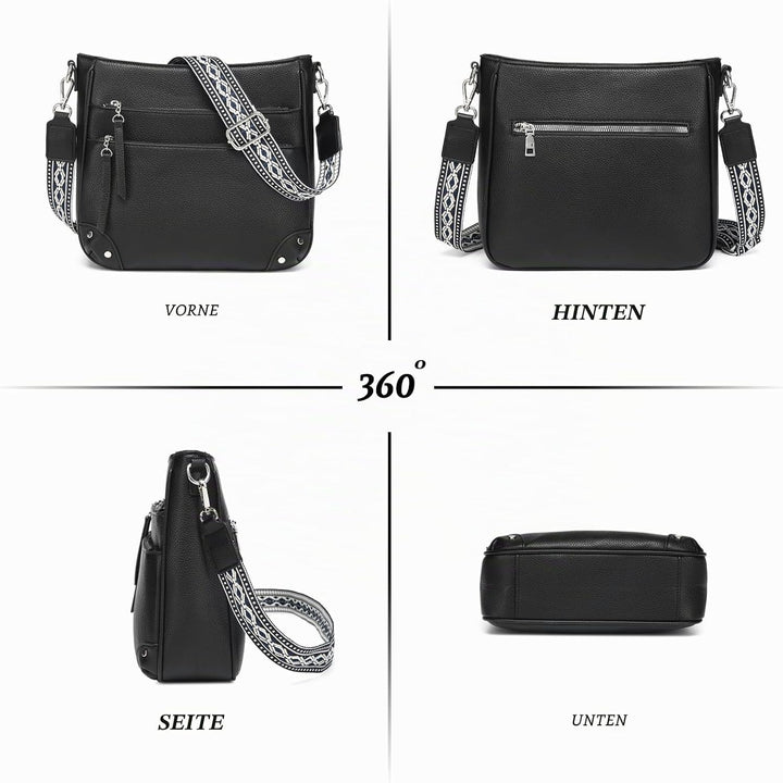 Umhängetasche Damen Mittelgross Schultertaschen Leder PU Handtasche Für Damen Crossbody Bag Weiche T