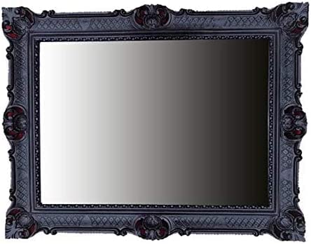 Lnxp WANDSPIEGEL BAROCKSPIEGEL Spiegel IN SCHWARZ Black 90x70 cm ANTIK BAROCK Rokoko Shabby CHIC Ren
