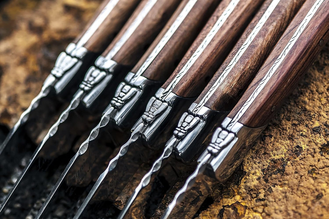 Laguiole Style de Vie Steakmesser Luxury Line, 6-teilig, Rosenholz