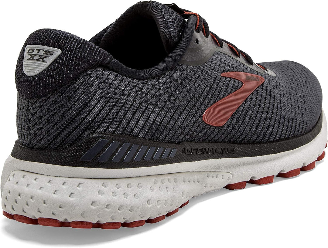 Brooks Adrenaline Gts 20, Laufschuhe für Herren 7 Wide Black Ebony Ketchup, 7 Wide Black Ebony Ketch