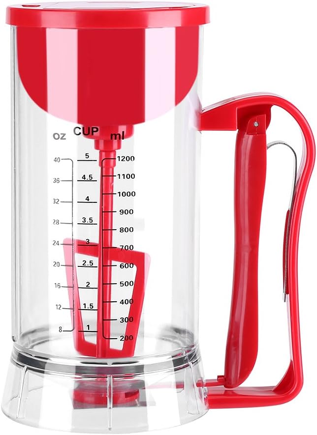 lyrlody Pfannkuchen-Teigspender, Elektrischer Teigmischer, Dosierer für Pfannkuchen und Pfannkuchen,