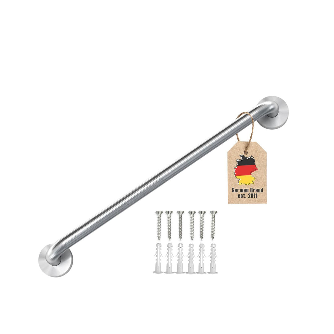 Handtuchhalter aus Edelstahl Gebürstet - Länge 30cm und 19mm Stangendurchmesser zum Bohren - Handtuc