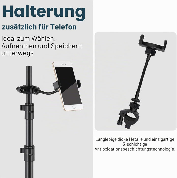 EASTROCK Notenständer Stabil Höhenverstellbar, Klappbar Notenpult Gitarre Geeignet für Kinder und Er