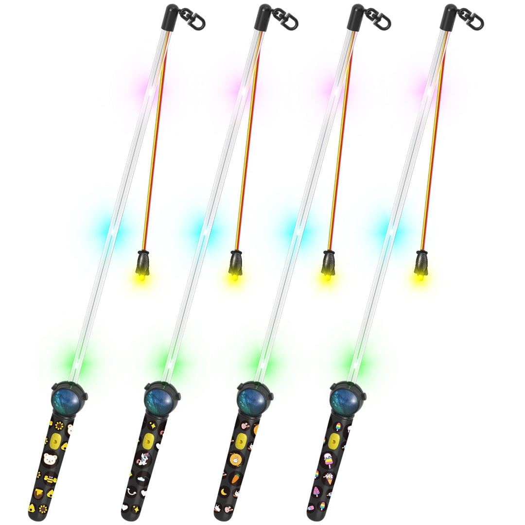 REDTRON 4er LED Laternenstab Elektrisch 50cm für St Martin,Sankt Martin Laterne Kinder Elektrischer