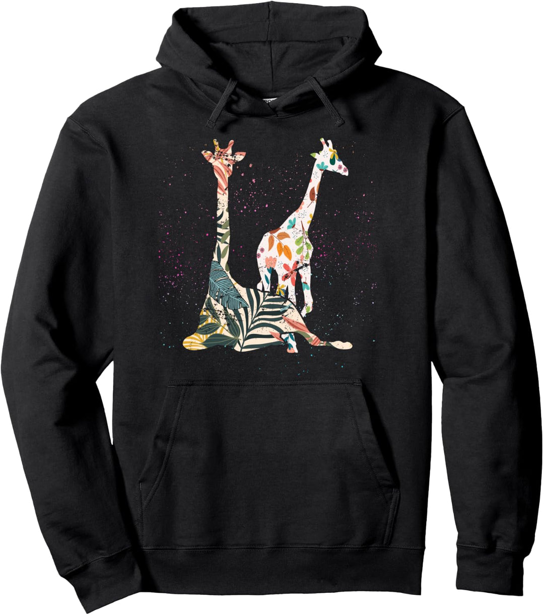 Vintage Giraffen Pullover Hoodie