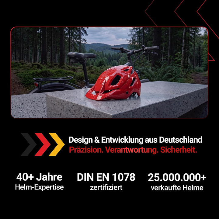 KED Pector ME1 MTB Fahrrad Helm rot 2023 M (52-58cm), M (52-58cm)