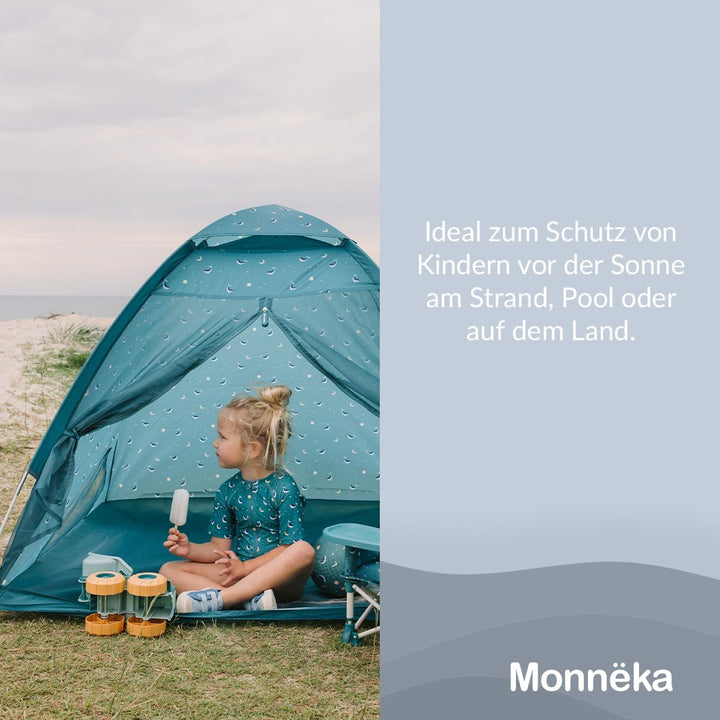 Strandzelt mit UPF 50+ Sonnenschutz | Spielzelt für Babys und Kinder | Mit Sonnenschutz, Moskitonetz