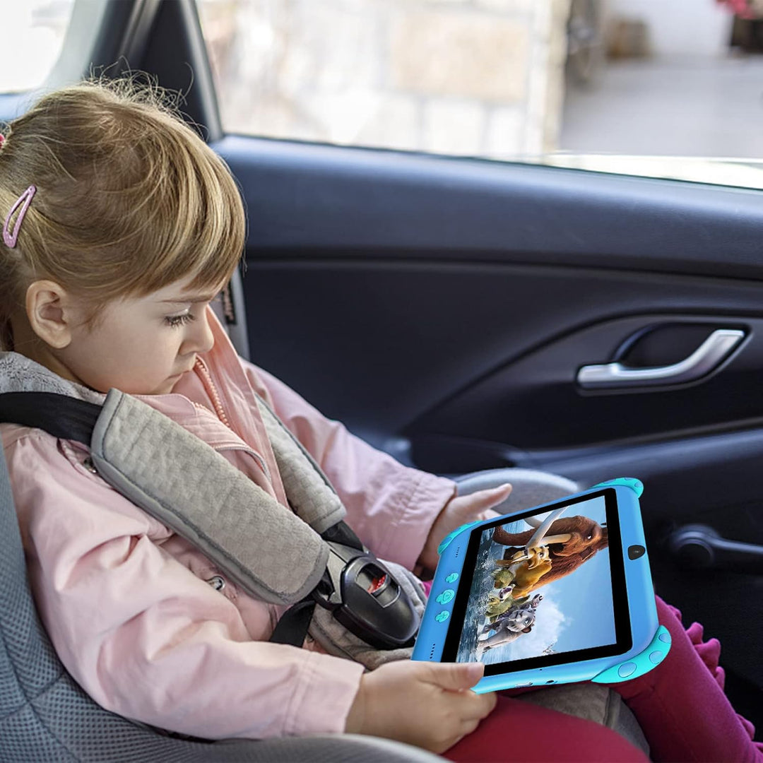 Ascrecem Kinder Tablet 7 Zoll Android Tablet für Kinder mit WiFi Dual Kamera Bluetooth,Kindersicheru