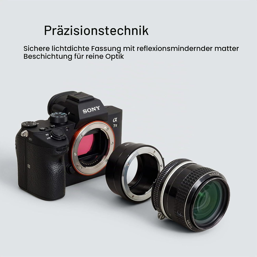 Urth Objektivadapter: Kompatibel mit Nikon F Objektiv und Sony E Kameragehäuse, Nikon F