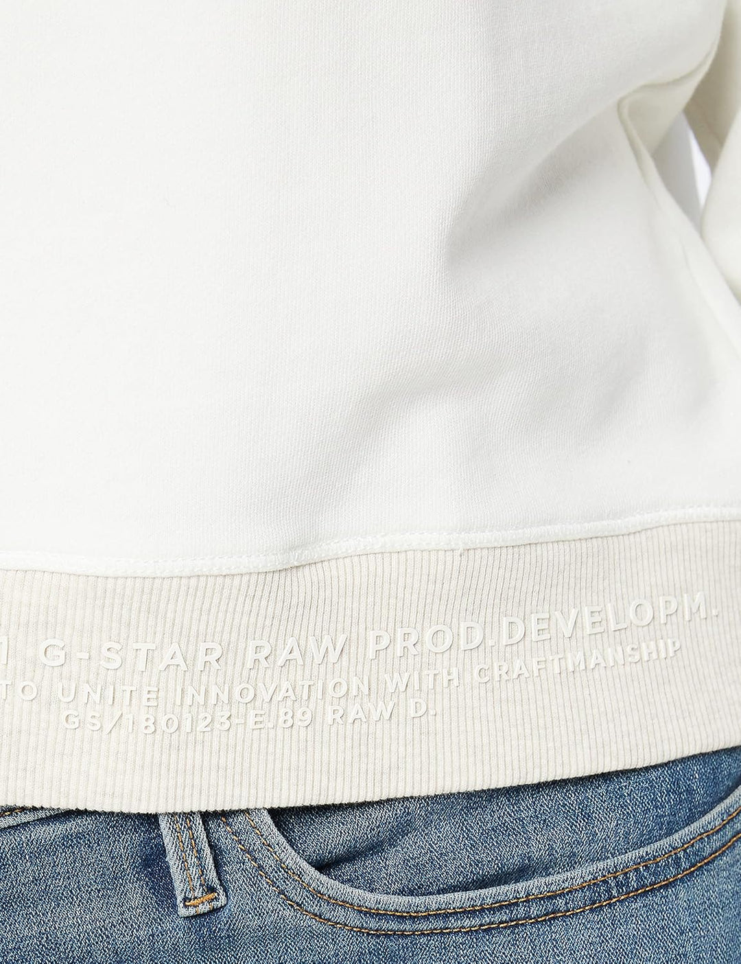 G-STAR Damen Graphic Crew Sweatshirt Sweats XS Weiss (Milk D20420-b782-111), XS Weiss (Milk D20420-b