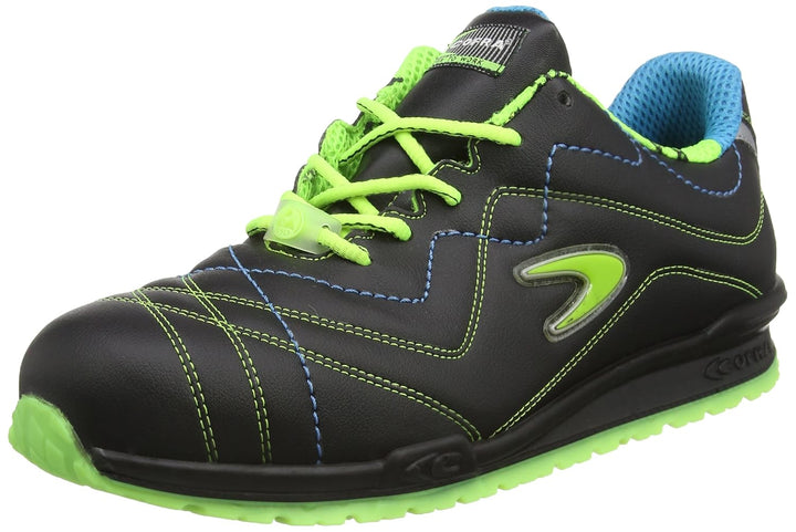 Cofra 78750-000.W44 GRIFFIS S1 P ESD SRC Sicherheitsschuhe, Schwarz/Grün, Grösse 44 44 EU, 44 EU