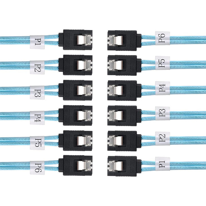 xiwai Intern 6 SATA 7pin auf 6 SATA 7pin Target SSD Festplatte 6Gbit/s Datenserver Raid-Kabel SATA 6