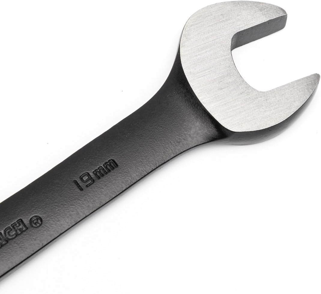 GearWrench 9901DBE Ringmaulschlüssel mit Ratsche Schwenkbar Set Metrisch, 8 - 19 mm, Schwarz, 12 Stü