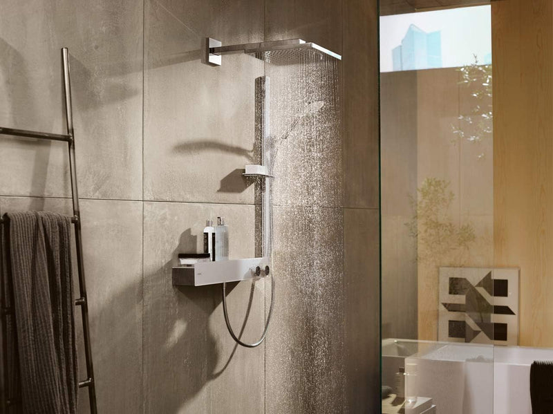 hansgrohe Duschsystem (Duschkopf, Schlauch, Duschstange, Raindance Select S 120 Regendusche 0,90m mi