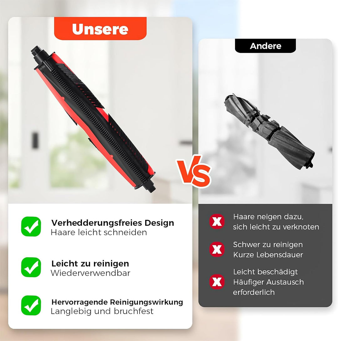 TriCut Bürste für Roborock S7/S7Plus/S7MaxV/S7MaxV Ultra/S7Pro Ultra/S7MaxV Plus/QV35A/Qrevo Serie/Q