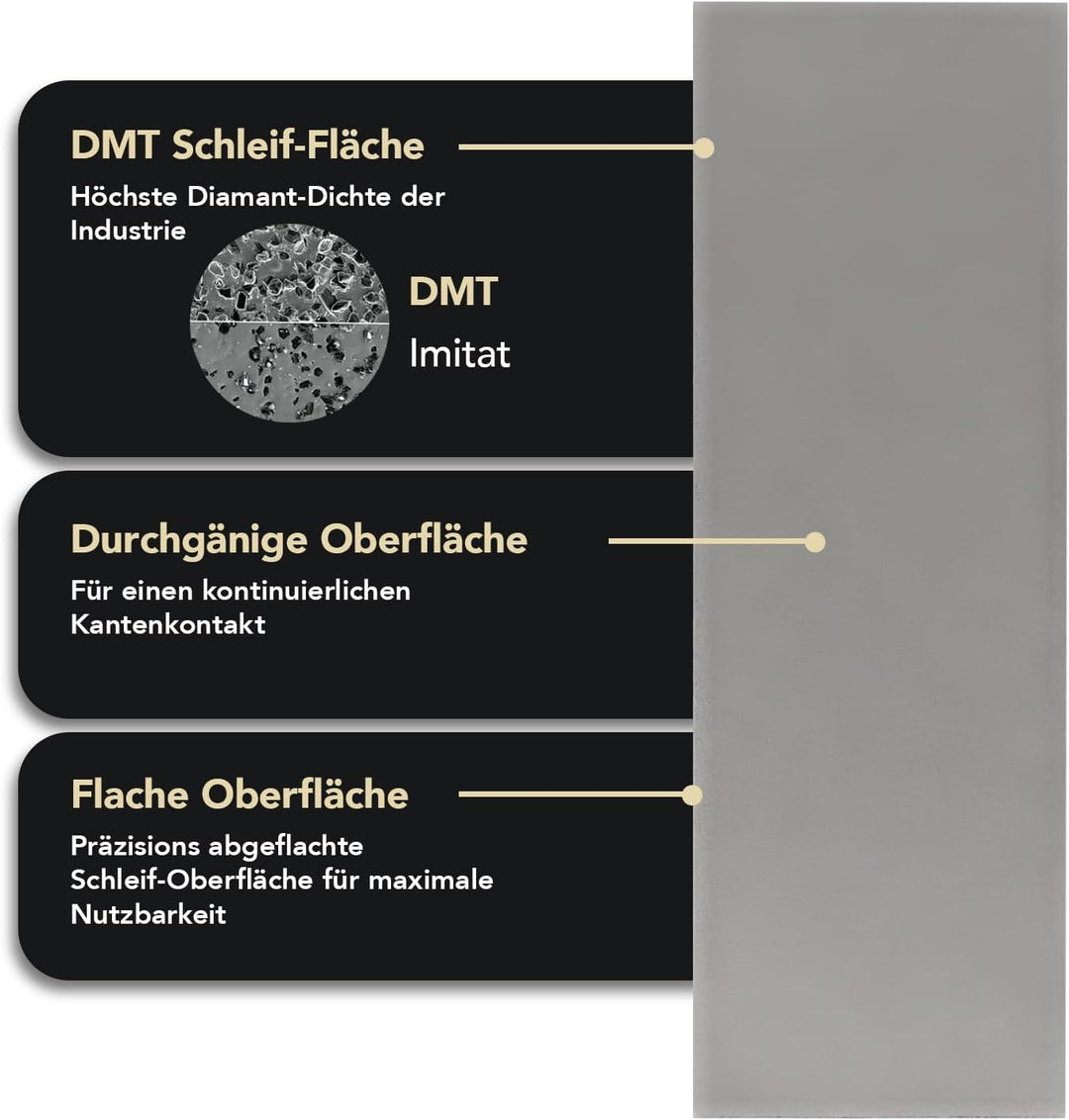 DMT Dia-Sharp Schärfblock mit durchgehender Diamantbeschichtung, fein, 15,2 cm / 6 Zoll, D6F