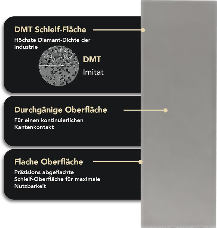DMT Dia-Sharp Schärfblock mit durchgehender Diamantbeschichtung, fein, 15,2 cm / 6 Zoll, D6F