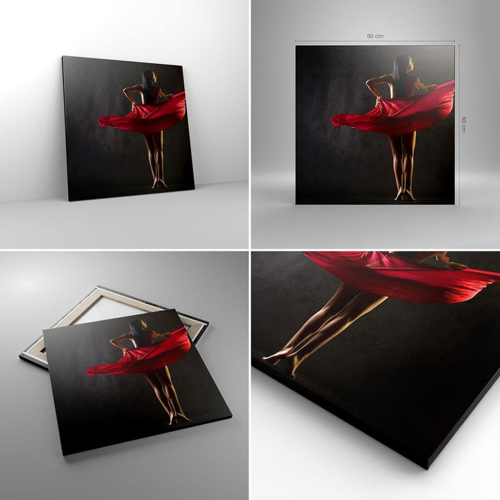 Bilder auf Leinwand Schönheit Körper Tänzer Mädchen Leinwandbild 60x60cm Wandbilder Dekoration Wohnz