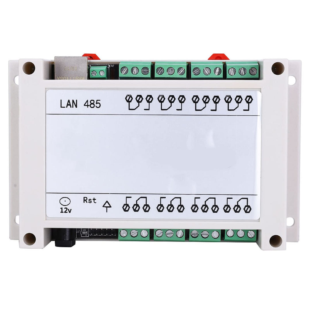 8 Kanäle Relais Modul, RJ45-TCP/IP Netzwerk Relaismodul 250V/AC 10A 8-Kanal Relais Schalter mit Indi