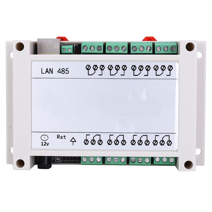 8 Kanäle Relais Modul, RJ45-TCP/IP Netzwerk Relaismodul 250V/AC 10A 8-Kanal Relais Schalter mit Indi