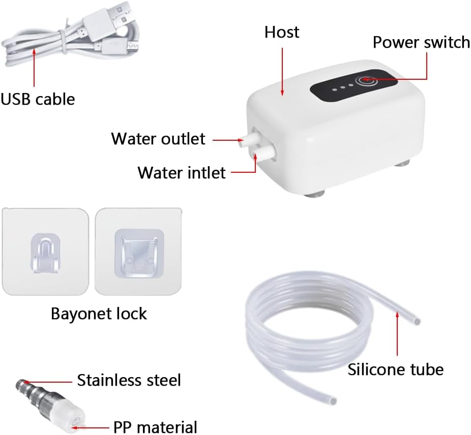 DONGKER Schnaps-Absauggerät, Selbstansaugend Elektrische USB-Siphonpumpe, Wiederaufladbares Wein-Tra