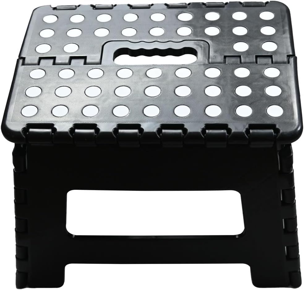 Armo® Klapphocker mit Tragegriff, kompakter Faltbarer Fusshocker, DIY-Fusshocker, Leiter, max. Gewic