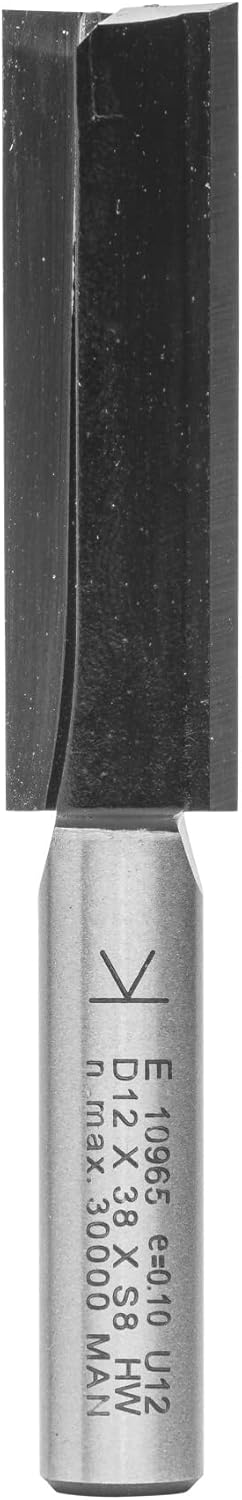 ENT 10965 Nutfräser HW, Schaft (S) 8 mm, Durchmesser (D) 12 mm, NL 38 mm, SL 32 mm, GL 70 mm, mit Ha