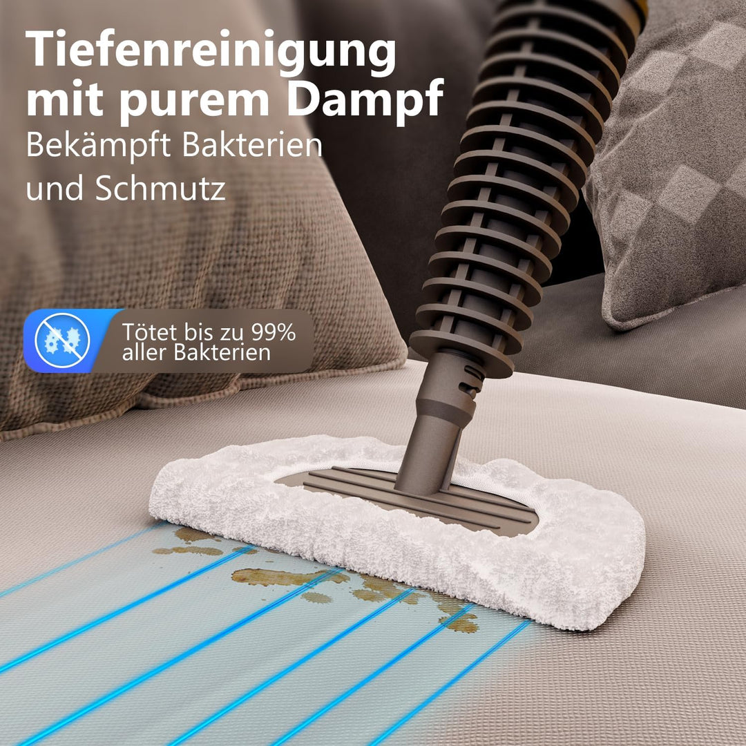 Dampfreiniger Steam-It Max – 7 in 1 – Für Boden & Fenster – Auch als Handdampfreiniger nutzbar – Kab