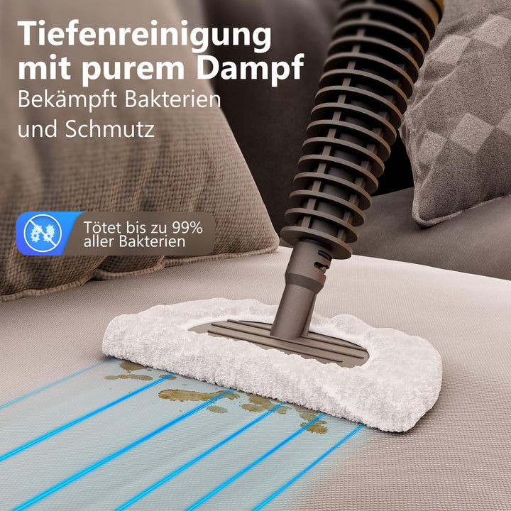 Dampfreiniger Steam-It Max – 7 in 1 – Für Boden & Fenster – Auch als Handdampfreiniger nutzbar – Kab