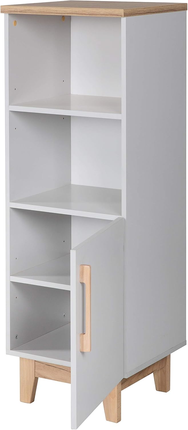 roba Standregal 'Caro', lichtgrau, aus Holz für Babyzimmer und Kinderzimmer mit Soft Close-Technik,