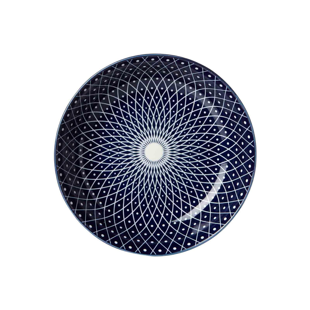 Ritzenhoff &amp; Breker Suppenteller Royal Reiko, Ø 20.5 cm, Tiefer Essteller aus Porzellan, Orientalisc