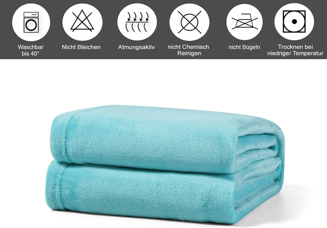 Buymax Flauschige XXL Kuscheldecke 230x270 cm Fleecedecke Super Flausch 1622 Gramm Überwurf Sofadeck