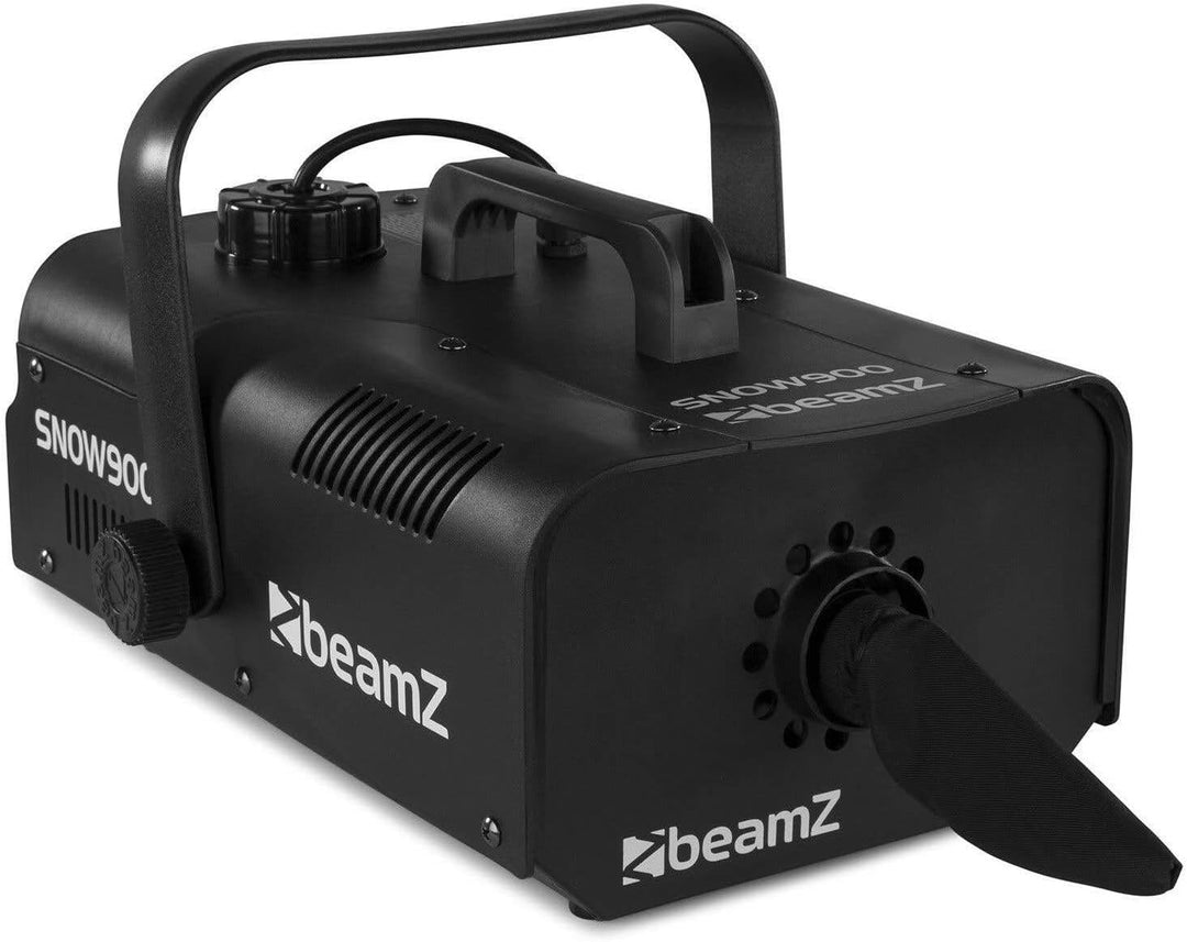 BeamZ SNOW900 Schneemaschine, 900 Watt Schnee Maschine mit Kabelfernbedienung, Snow Machine, mini Sc