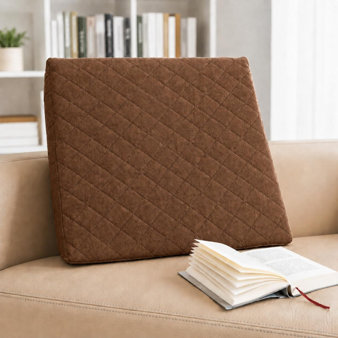 sabeatex® Rückenkissen, Keilkissen für Couch und Sofa, Lesekissen für bequemes Sitzen. 5 Unifarben f