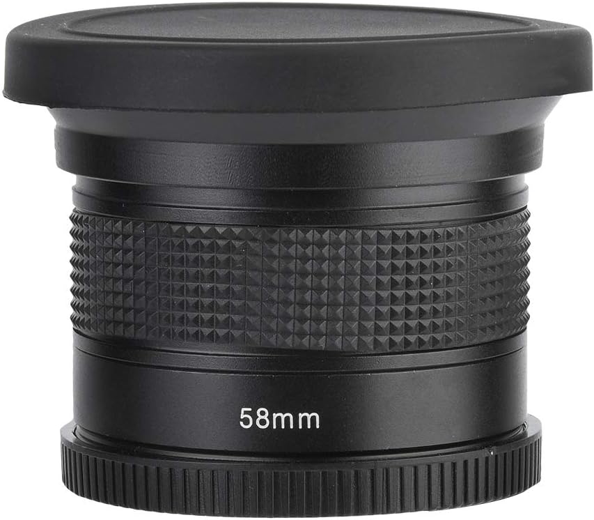 Weitwinkel-Objektiv Fisheye Sx540 Weitwinkelobjektiv Aheuto 58 mm 0,35 x Fisheye für grosse digitale