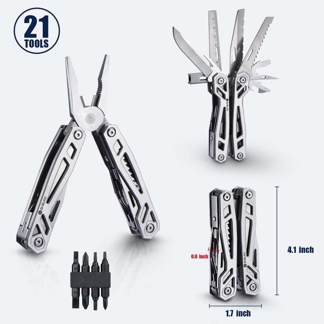 Geschenke für Männer Frauen, BIBURY Faltbares Multitools, Weihnachtsgeschenke Tools, Werkzeug Zange