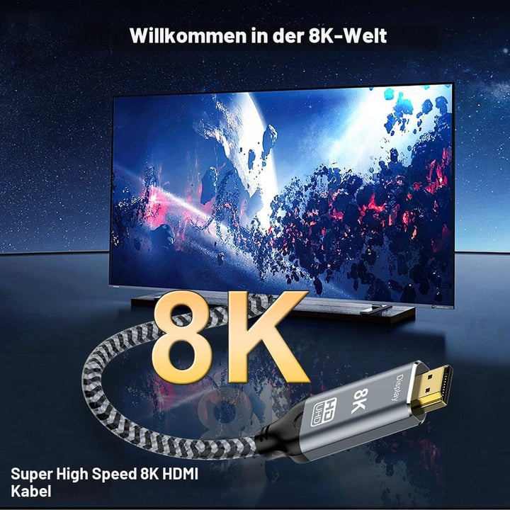 USB C auf HDMI 2.1 Kabel, 8K@60Hz 4K@240Hz Type C auf HDMI High Speed Kabel, HDR HDCP 2.3 Thunderbol