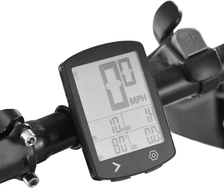 Fahrradcomputer Kabellos, Multifunktional Fahrradtacho Kilometerzähler mit 3,0 Zoll HD LCD Bildschir