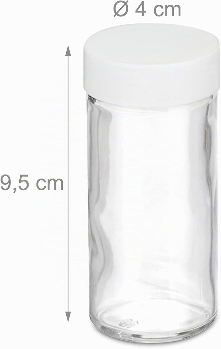 Relaxdays XXL Gewürzkarussell, drehbar, 32 Gewürzgläser, aromadichte Aufbewahrung, Gewürze Organizer