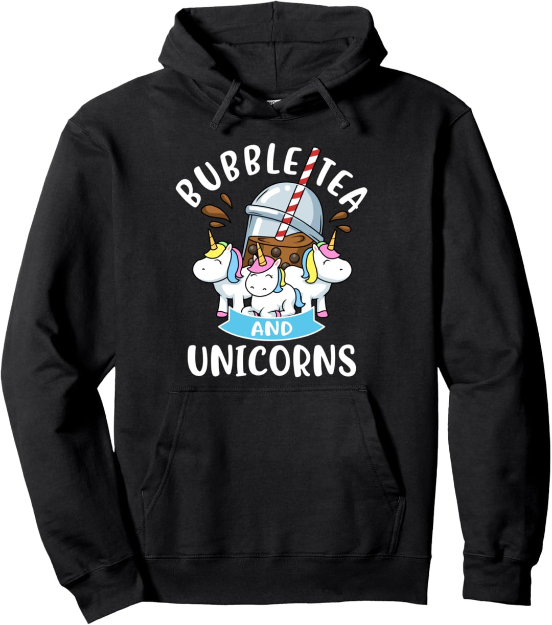 Bubble Tea Einhorn Hoodie Frauen Boba Tea Frauen Bubble Tea Pullover Hoodie