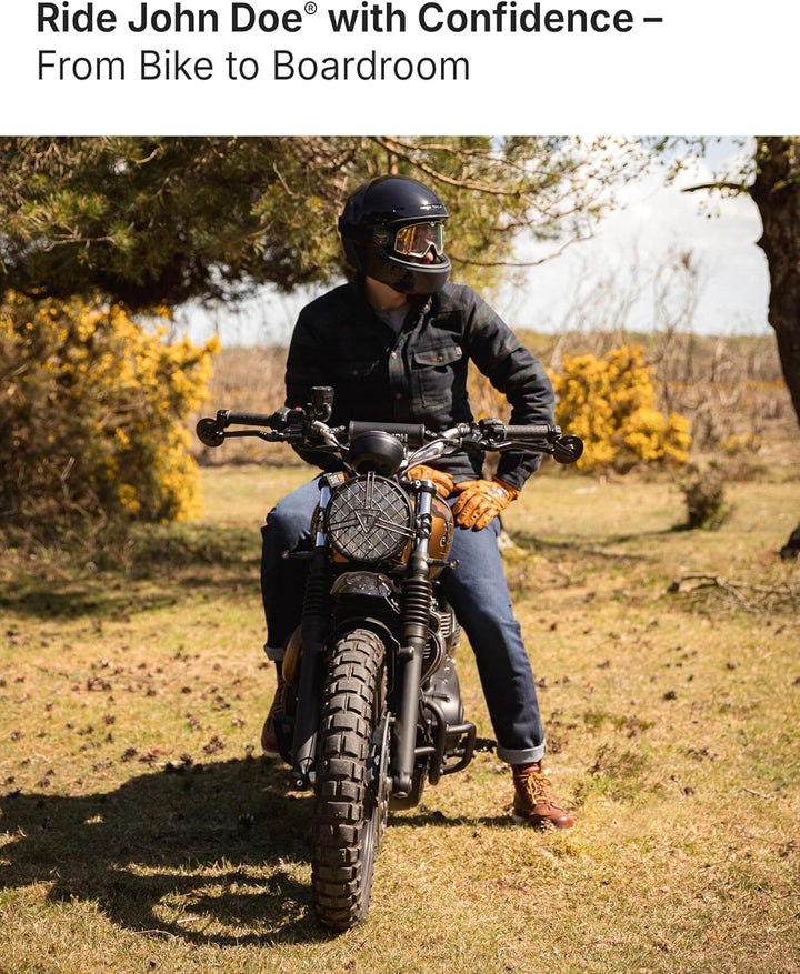 John Doe Taylor Monolayer XTM Motorrad Jeans Stretch Atmungsaktiv mit Protektoren 28W / 32L Indigo,