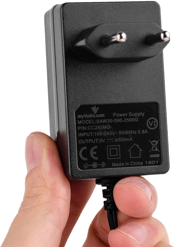 MyVolts 5V EU-Netzteil kompatibel mit Pioneer DDJ-SX2 DJ System Standard, Standard