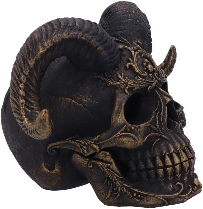 Nemesis Now Diabolus Totenkopf, schwarz, 18 cm