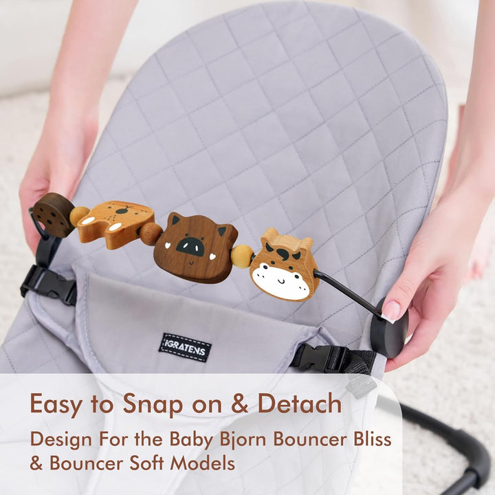 iGRATENS Babywippen-Spielzeugstange – Spielzeugstange für Babywippen Soft & Bliss, einfach anzubring