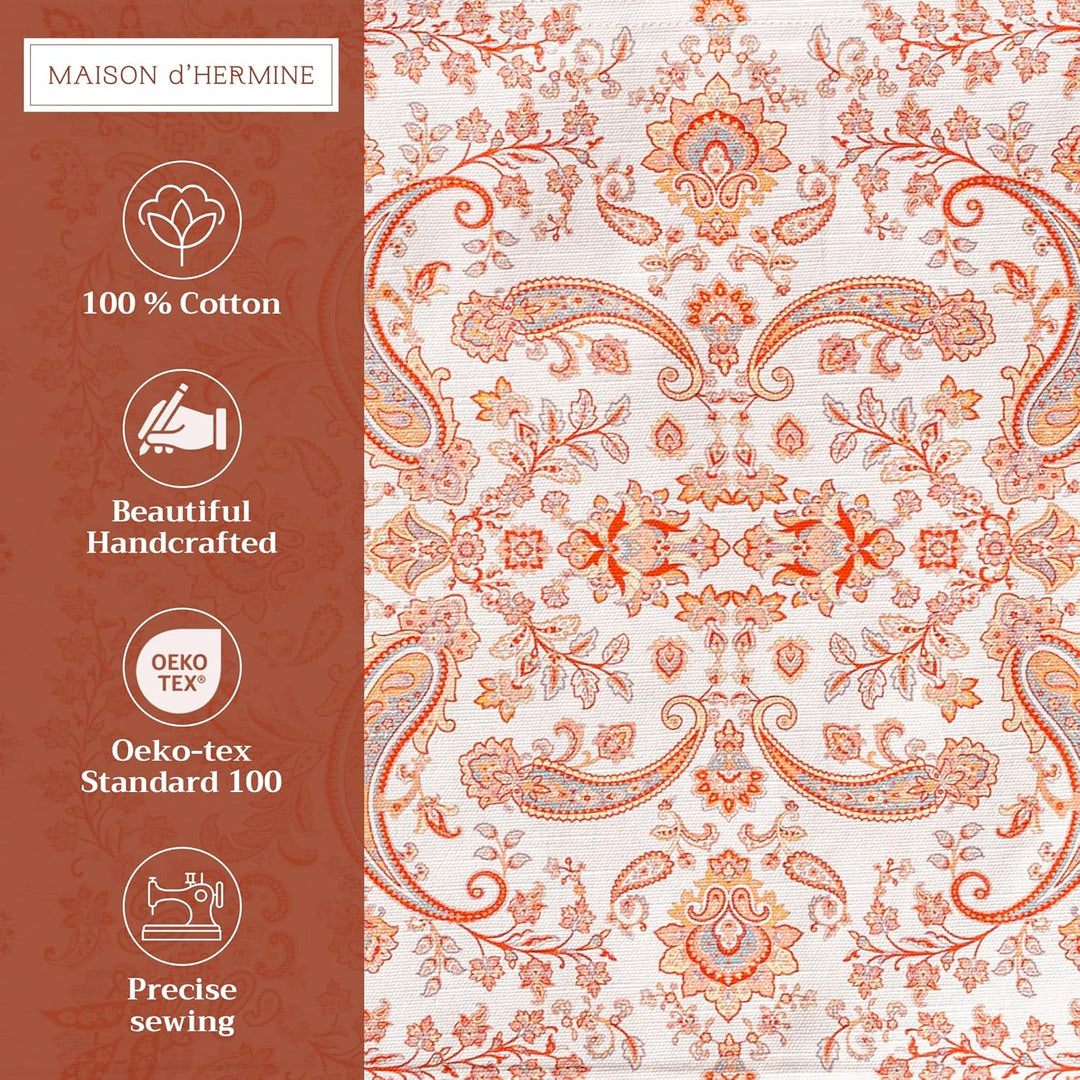 Maison d' Hermine Tischsets, 100% Baumwolle Set mit 4, 33cm x 48cm Tischset für Abendessen, dekorati
