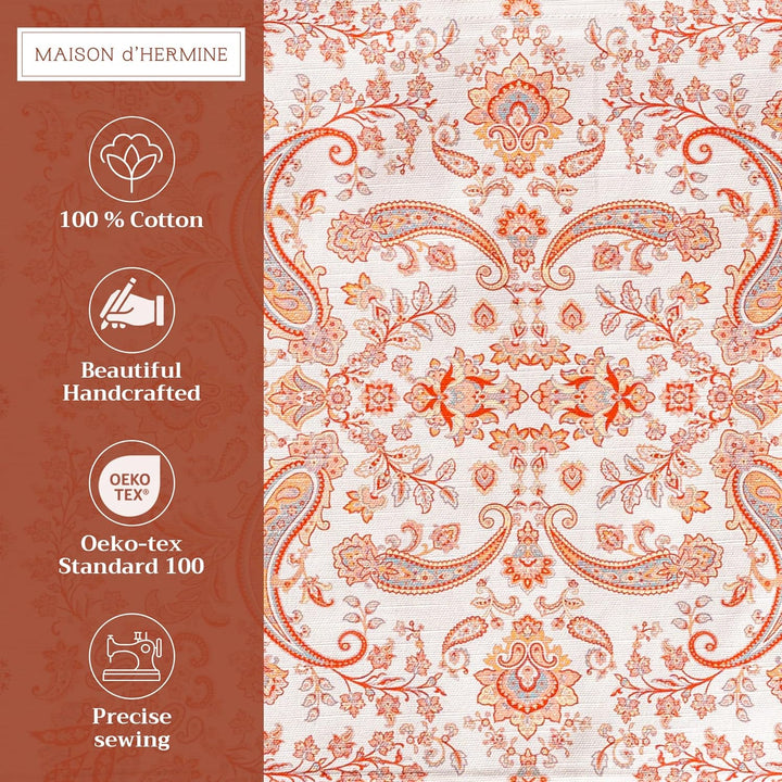 Maison d' Hermine Tischsets, 100% Baumwolle Set mit 4, 33cm x 48cm Tischset für Abendessen, dekorati