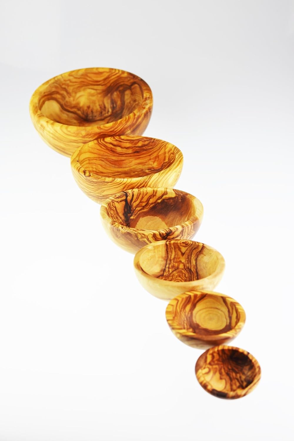Olive Holz Nistkasten Schalen-Set, 6 Stück, Korn/Natur