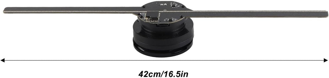 Dpofirs 3D-Hologramm-Lüfter WiFi-Projektor 16,5 Zoll, 3D-Hologramm-Werbedisplay-Lüfter, 800 X 480P H
