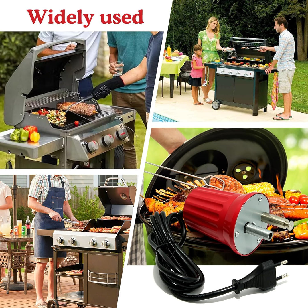 GBKDQQ Grillmotor, Barbecue Grillmotor, DC 220V-240V Elektromotor Grill, ABS Barbecue Rotator Motor