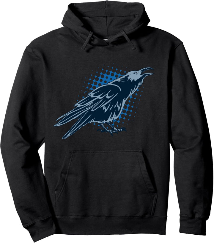 Schwarze Krähe Geschenk Wikinger Rabe Pullover Hoodie